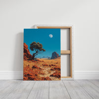 Noon Moon Over Red Country