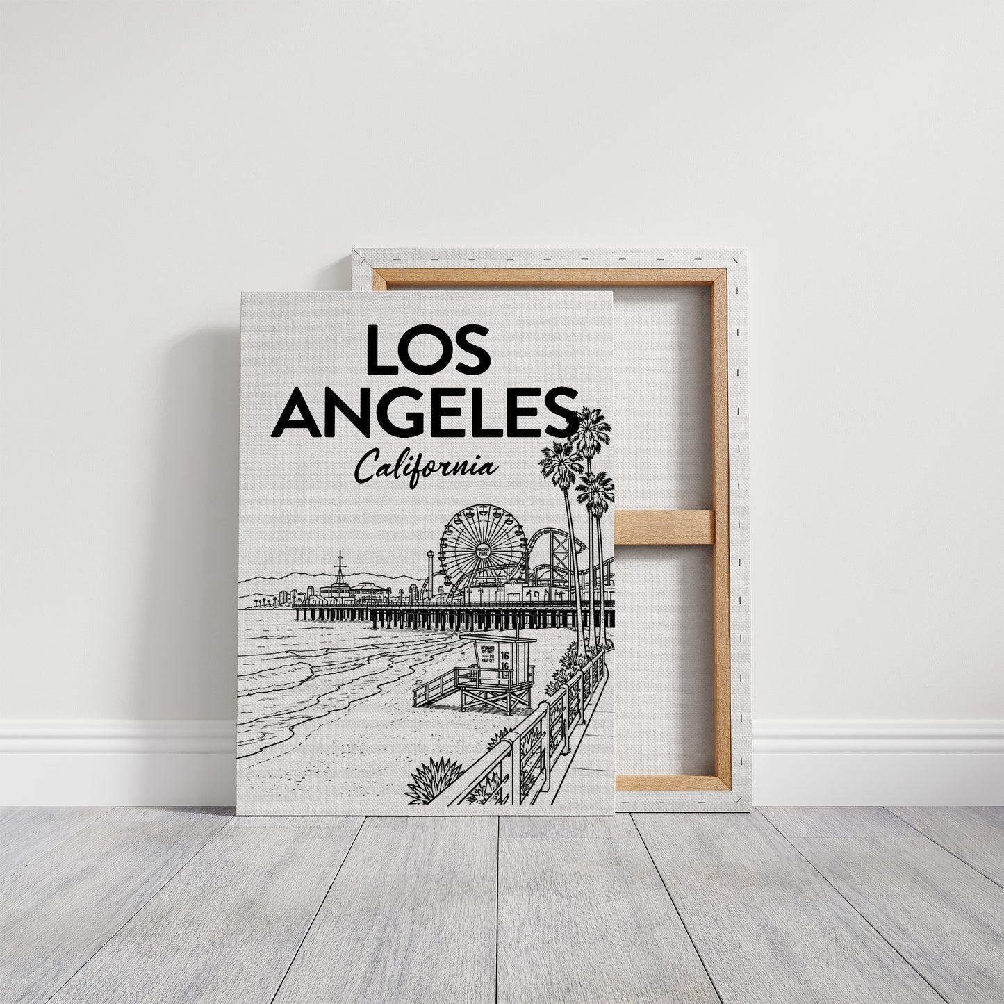 Los Angeles, Pier Line Art