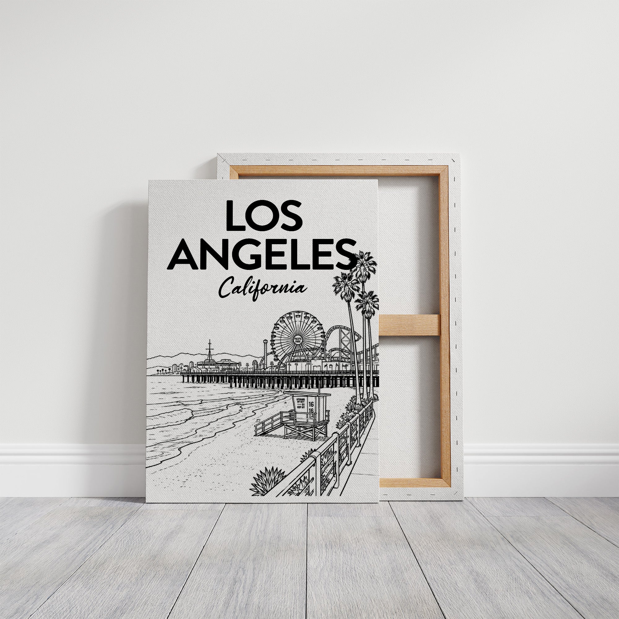 Los Angeles, Pier Line Art
