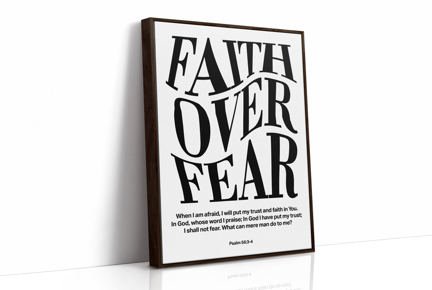 Typography Transcends Doubt Psalm 56:3-4