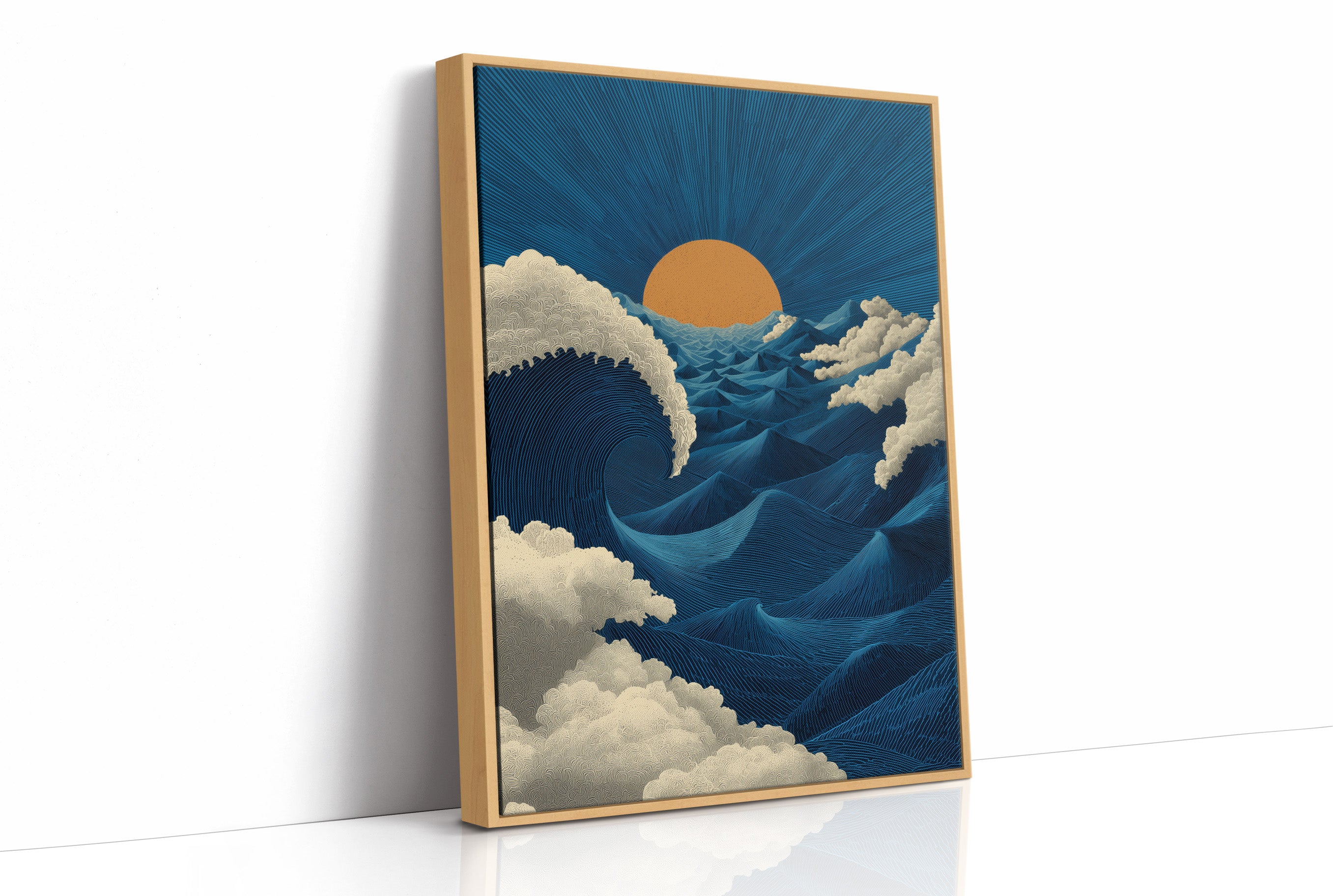 The Sun Meets the Wave Halfway