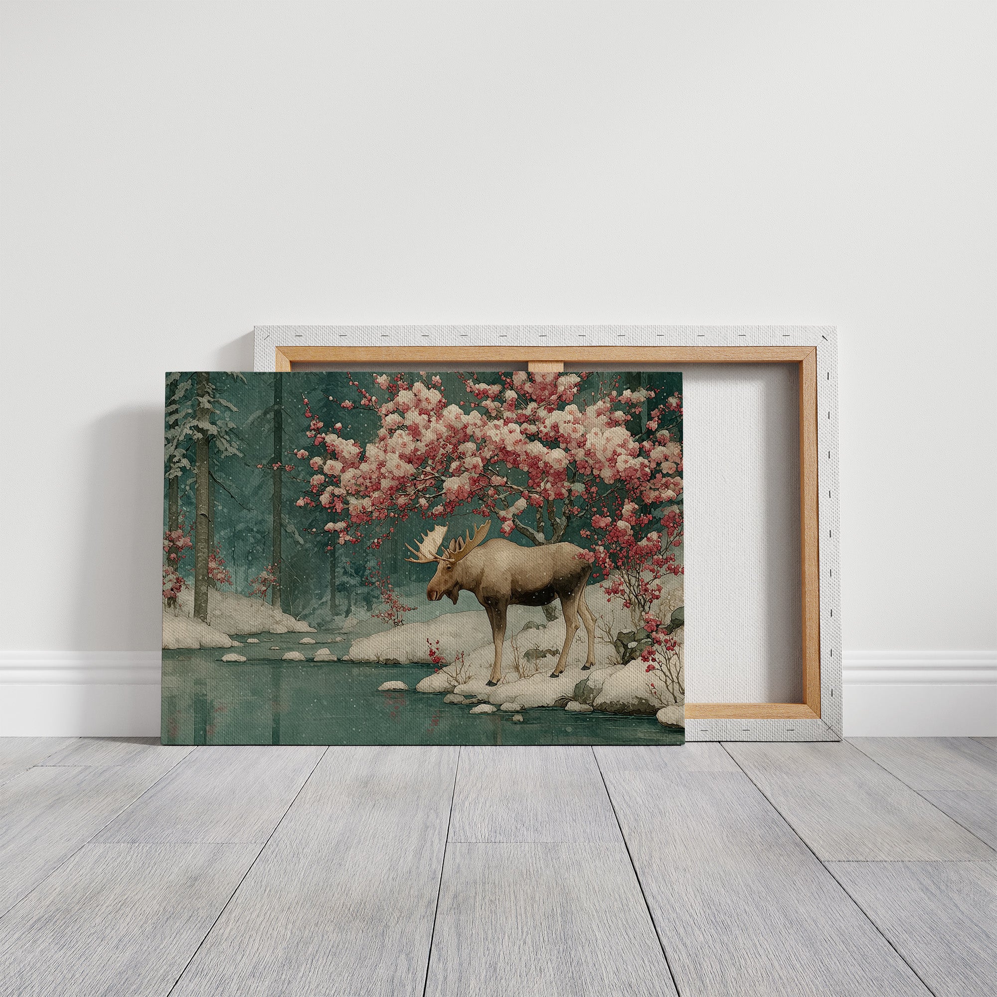 Moose Beneath the Blossoms