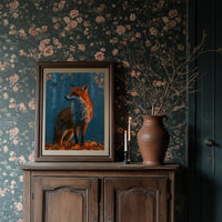 Fox in Frosted Amber Light