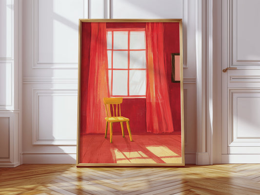 Yellow Chair Catches Morning Light