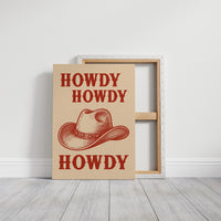 Howdy Howdy Western Hat Print