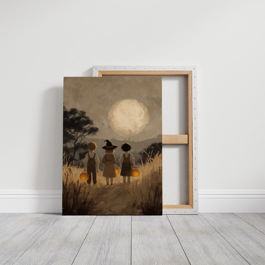 Moonlit Adventure Awaits Three Friends