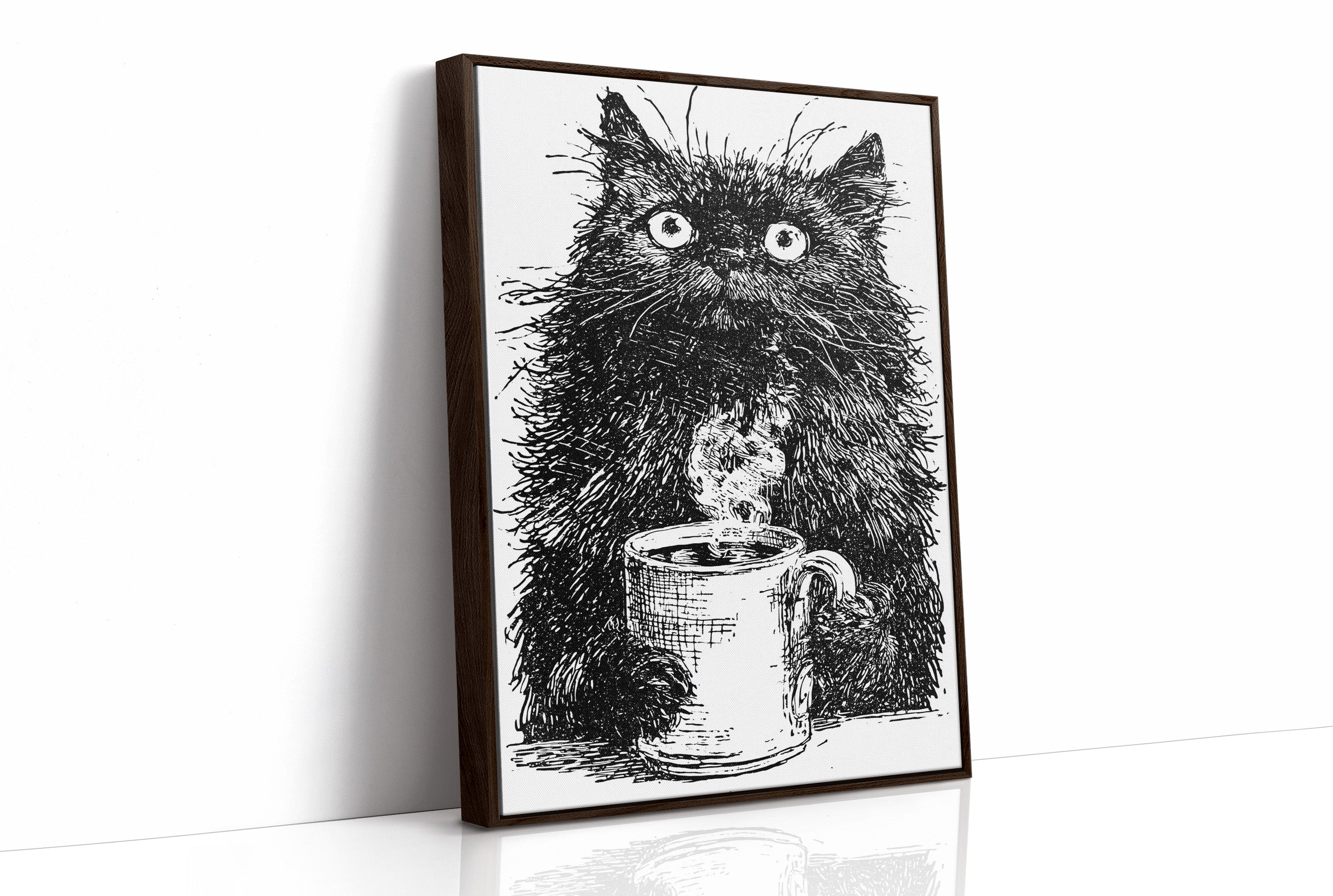 Cat After Too Much Coffee
