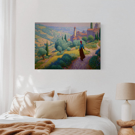 Tuscan Wildflowers Light Ancient Paths