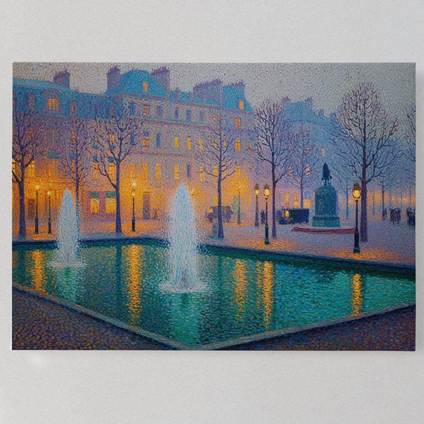 Paris Fountains Dance At Twilight