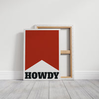 Howdy Western Banner Print