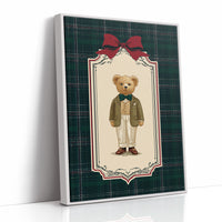 The Gentleman Bear With Emerald Bow