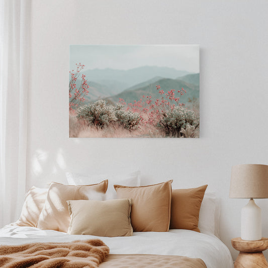 Desert Blossoms Paint Mountain Dreams