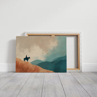 Solitary Wanderer Surveys Painted Valleys