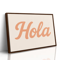 Hola Retro Script Wall Art