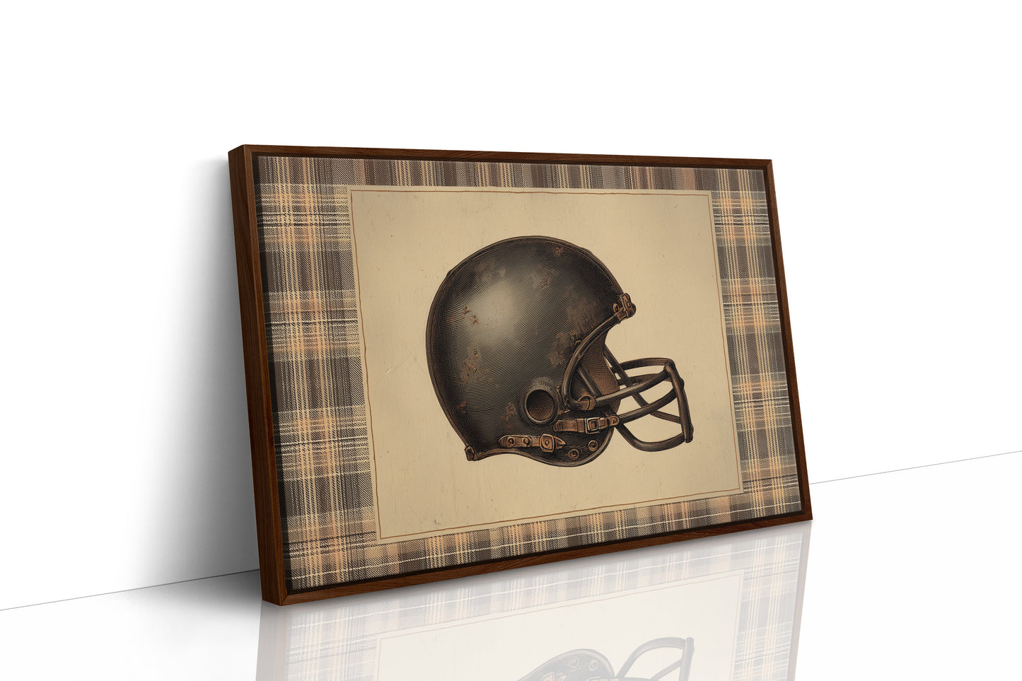 Vintage Gridiron Helmet Study