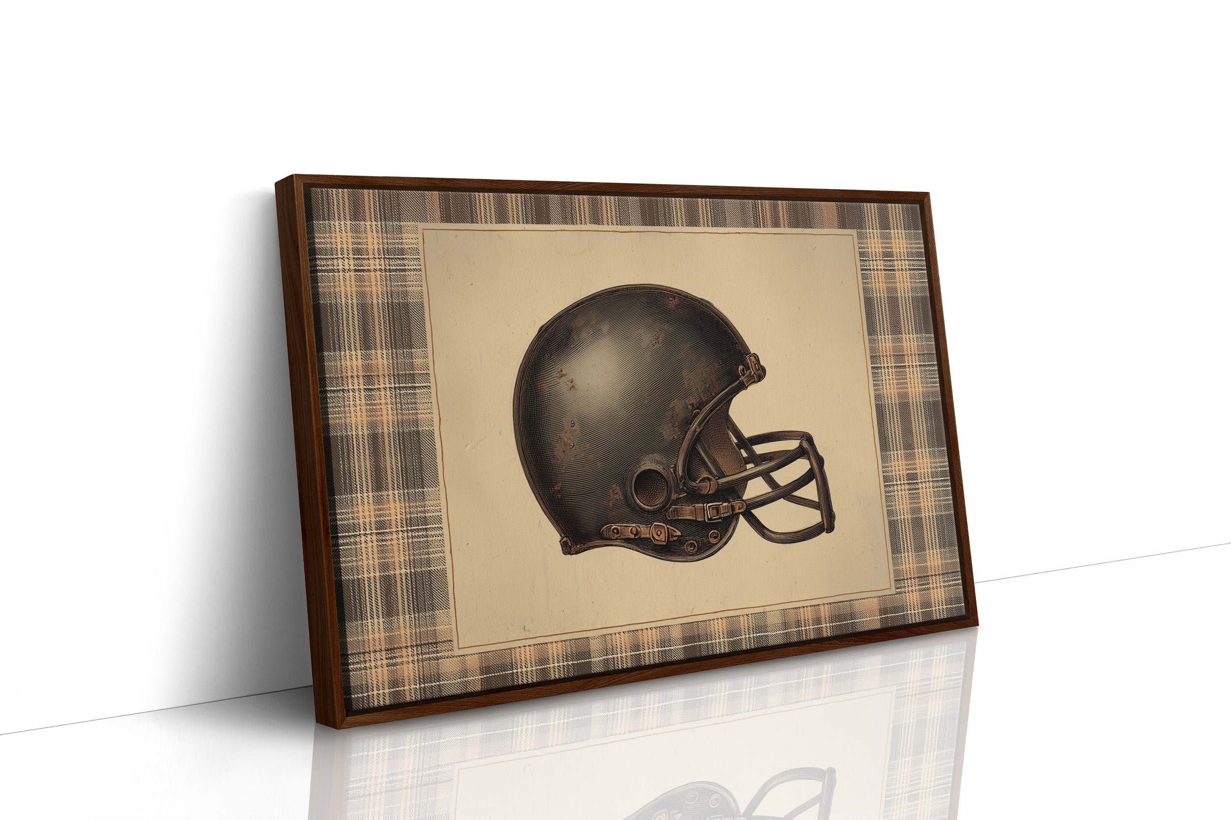 Vintage Gridiron Helmet Study