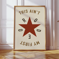 Rodeo Star Western Quote Print