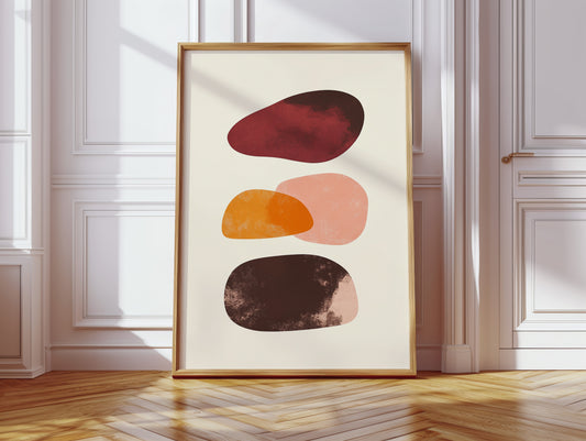 Autumn Stones Float In Morning Light