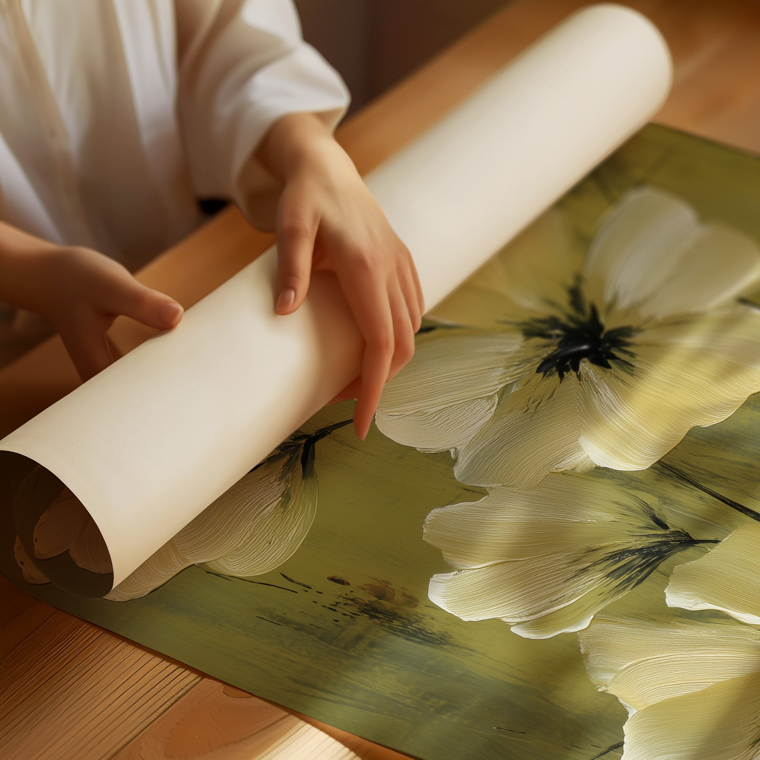 Olive Gardens Meet Ivory Petals