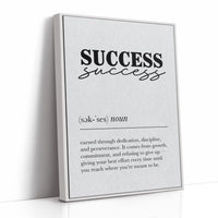 Success Definition Minimalist Typography Print