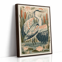 Heron In The Rippling Shallows