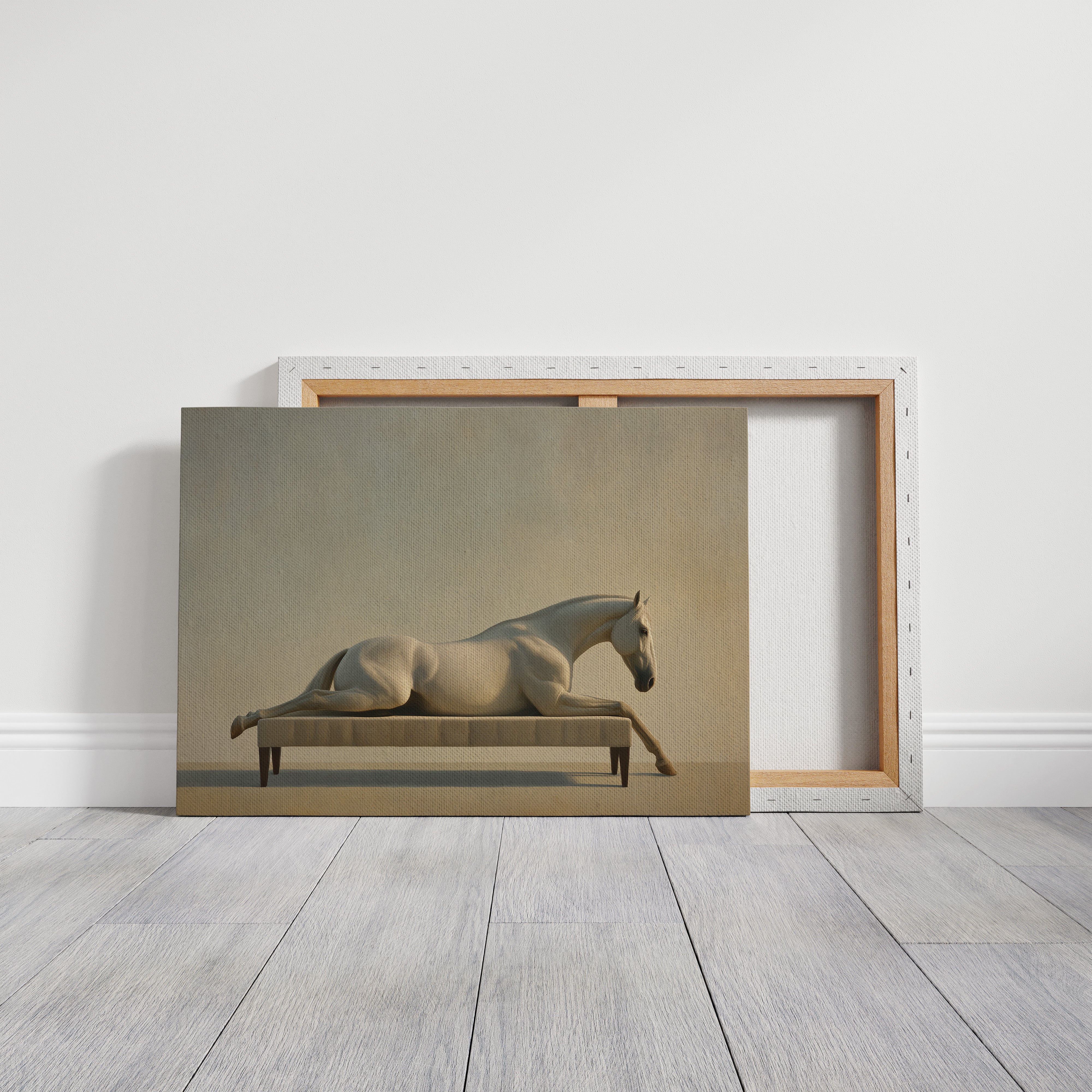 Equine Repose in Surreal Elegance