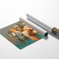 Mediterranean Mirage: Domes At Dusk