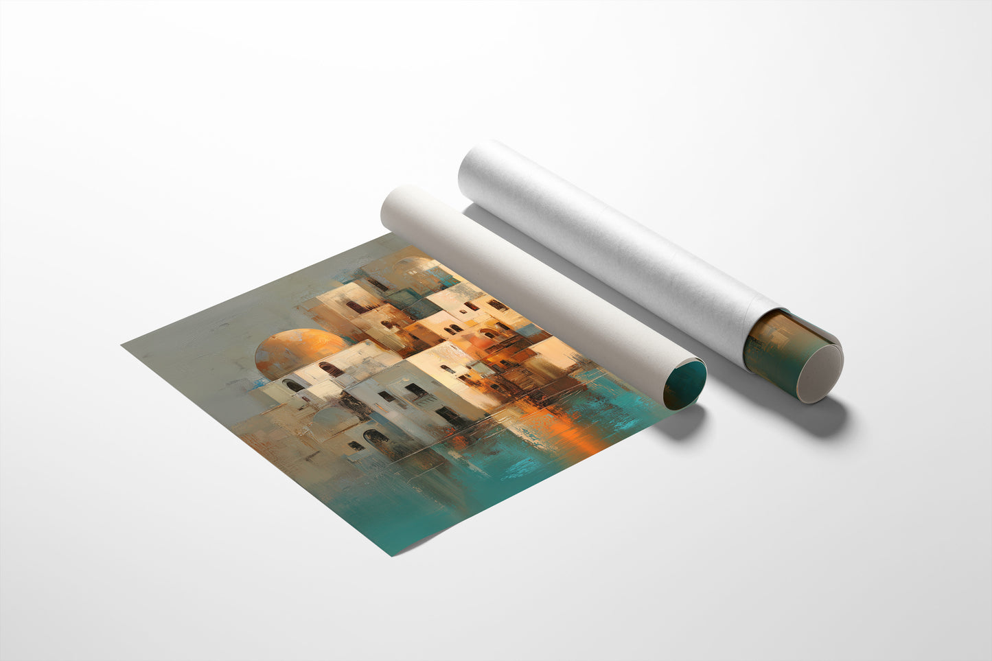 Mediterranean Mirage: Domes At Dusk