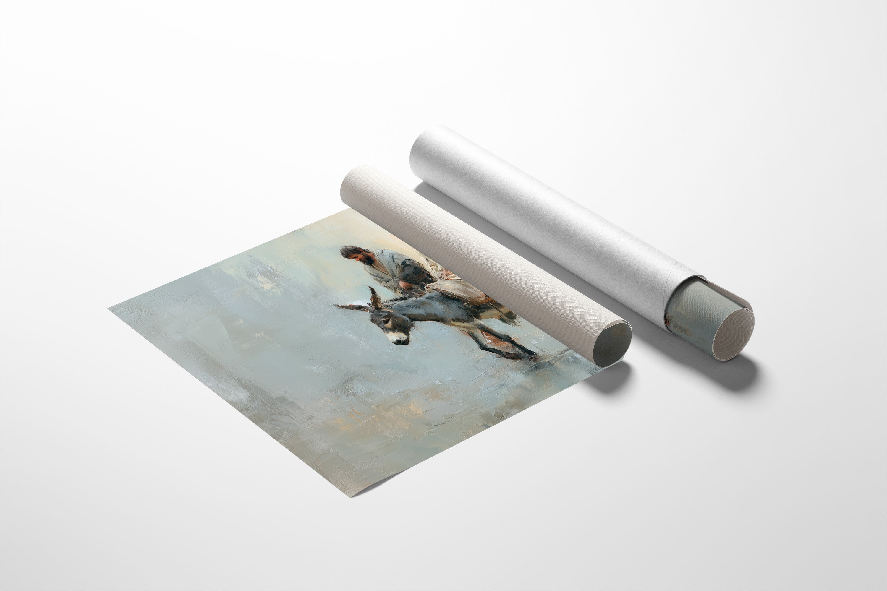 Ancient Journey Through Misty Pastels