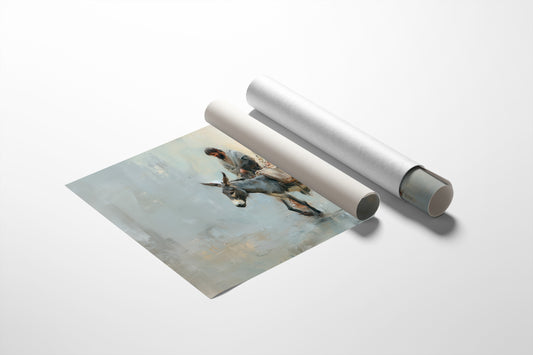 Ancient Journey Through Misty Pastels