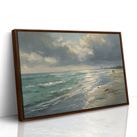 Sunbeams Pierce Coastal Storm Clouds