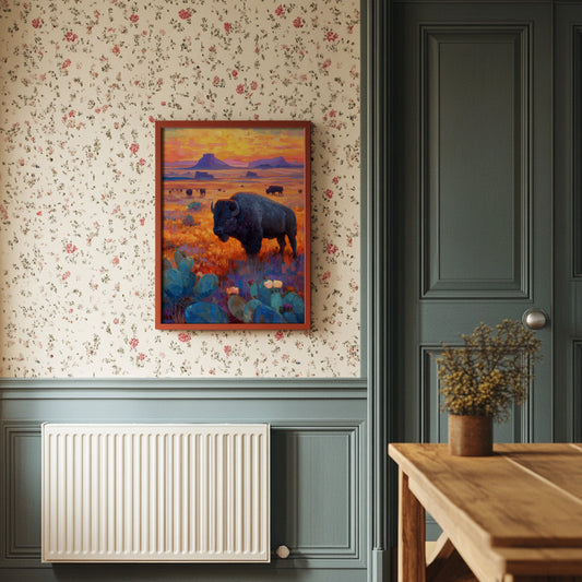 Prairie Bison Paint Golden Hours