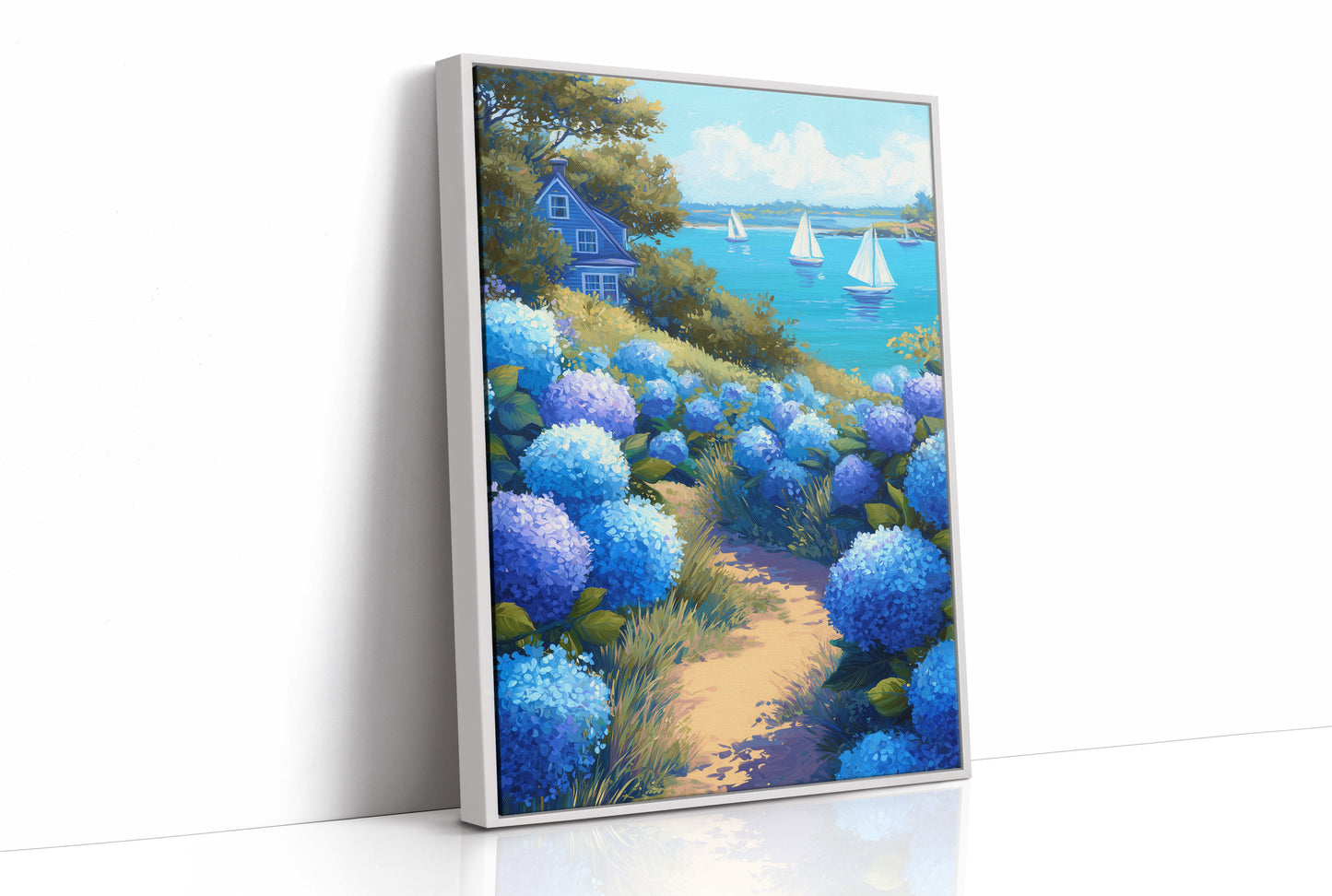 Hydrangea Path to Coastal Serenity