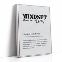 Mindset Definition Minimalist Typography Print