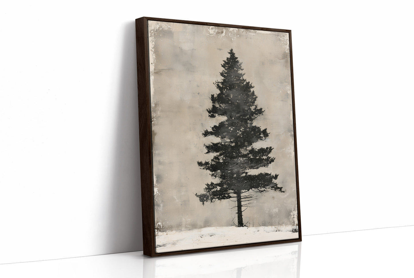Weathered Pine, Aged Canvas