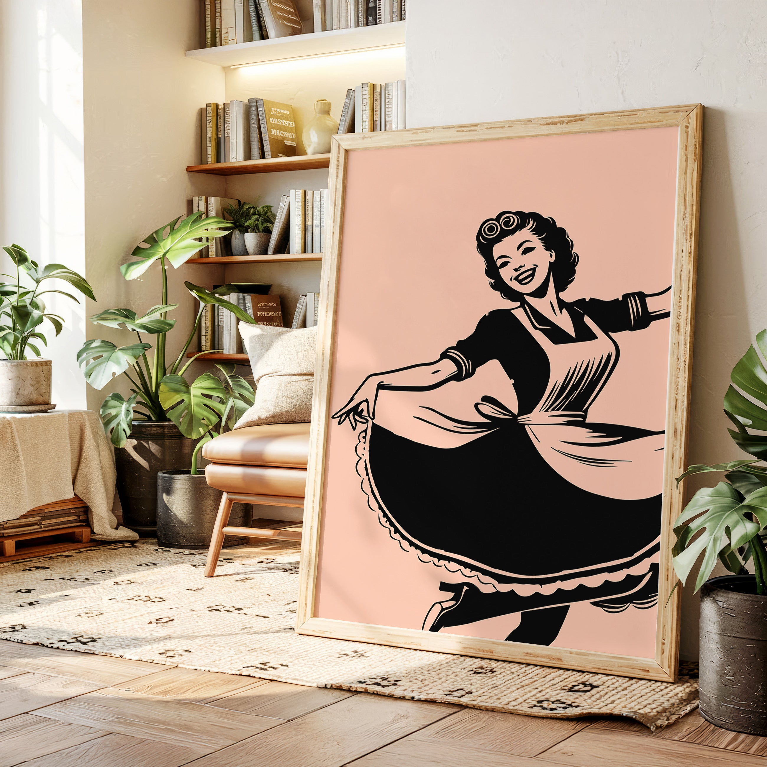 Aprons Dance Through Blush Kitchen Light