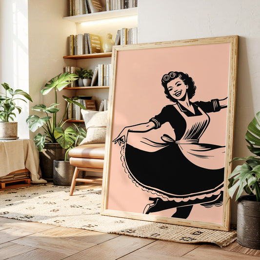 Aprons Dance Through Blush Kitchen Light