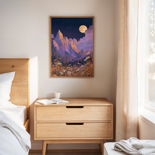 Moonlit Peaks and Meadow Serenades
