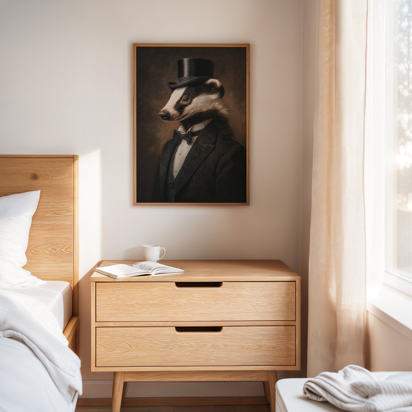 Dapper Badger in Formal Attire