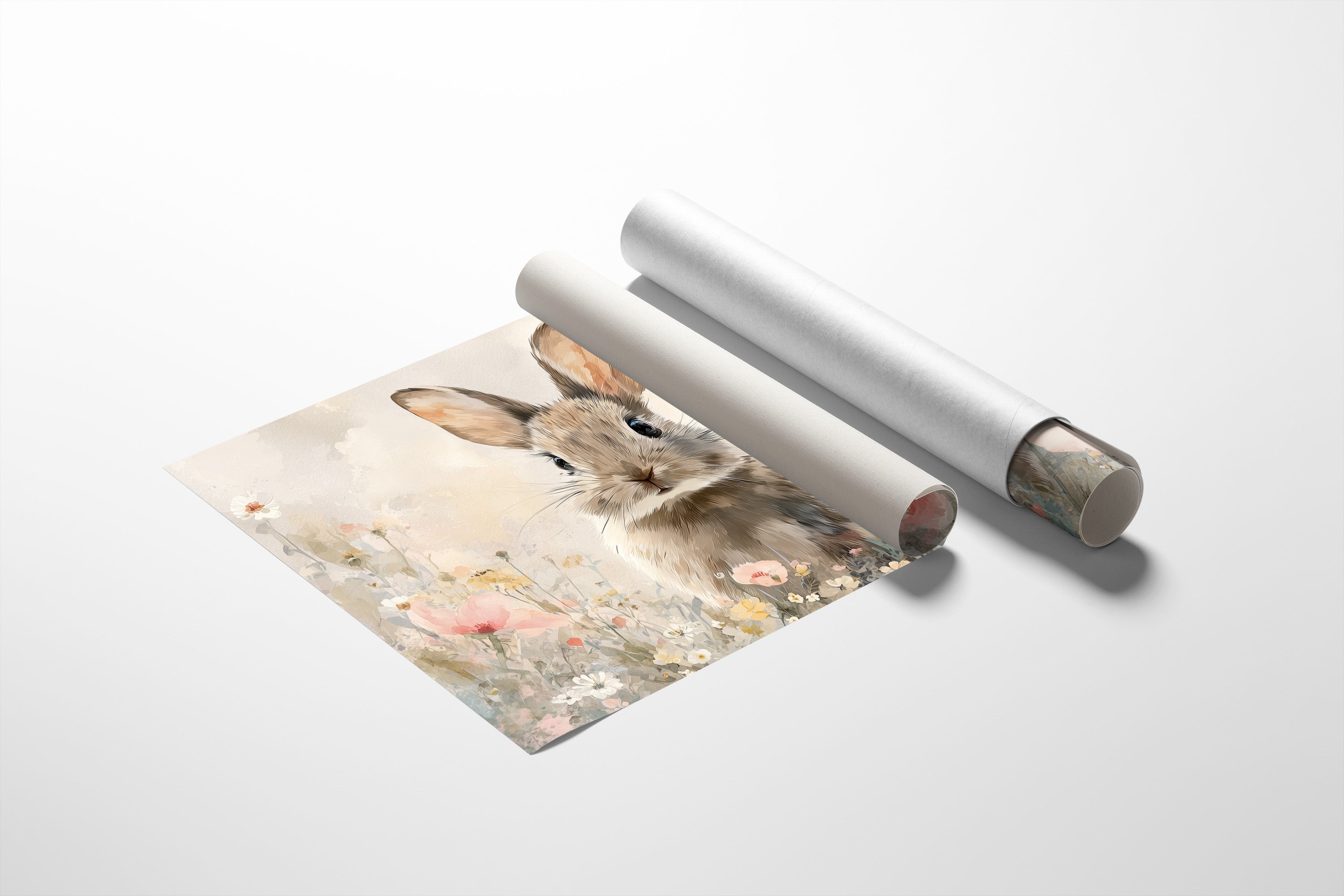 Curious Eyes Among Meadow Blooms