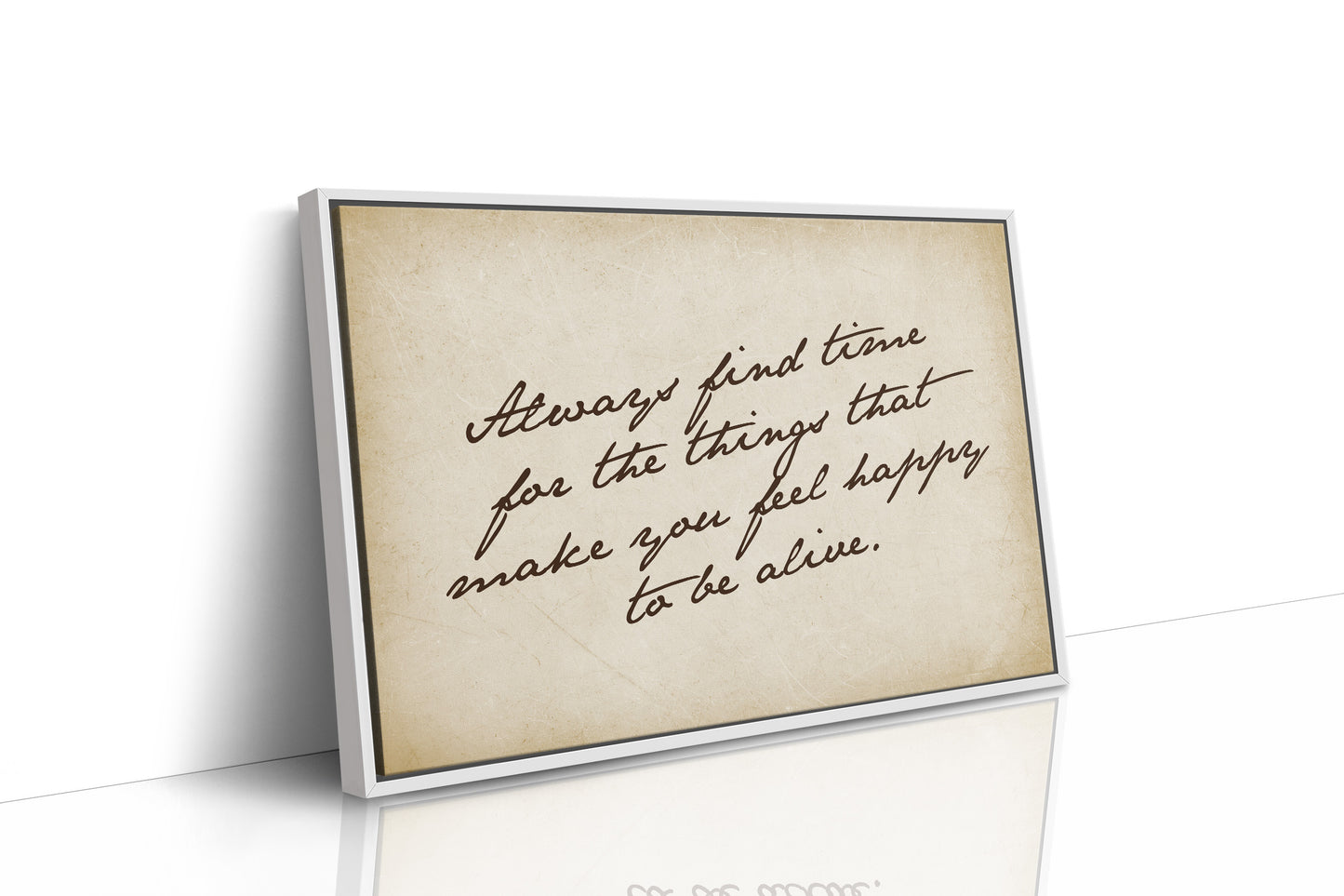 Handwritten Reminder to Live