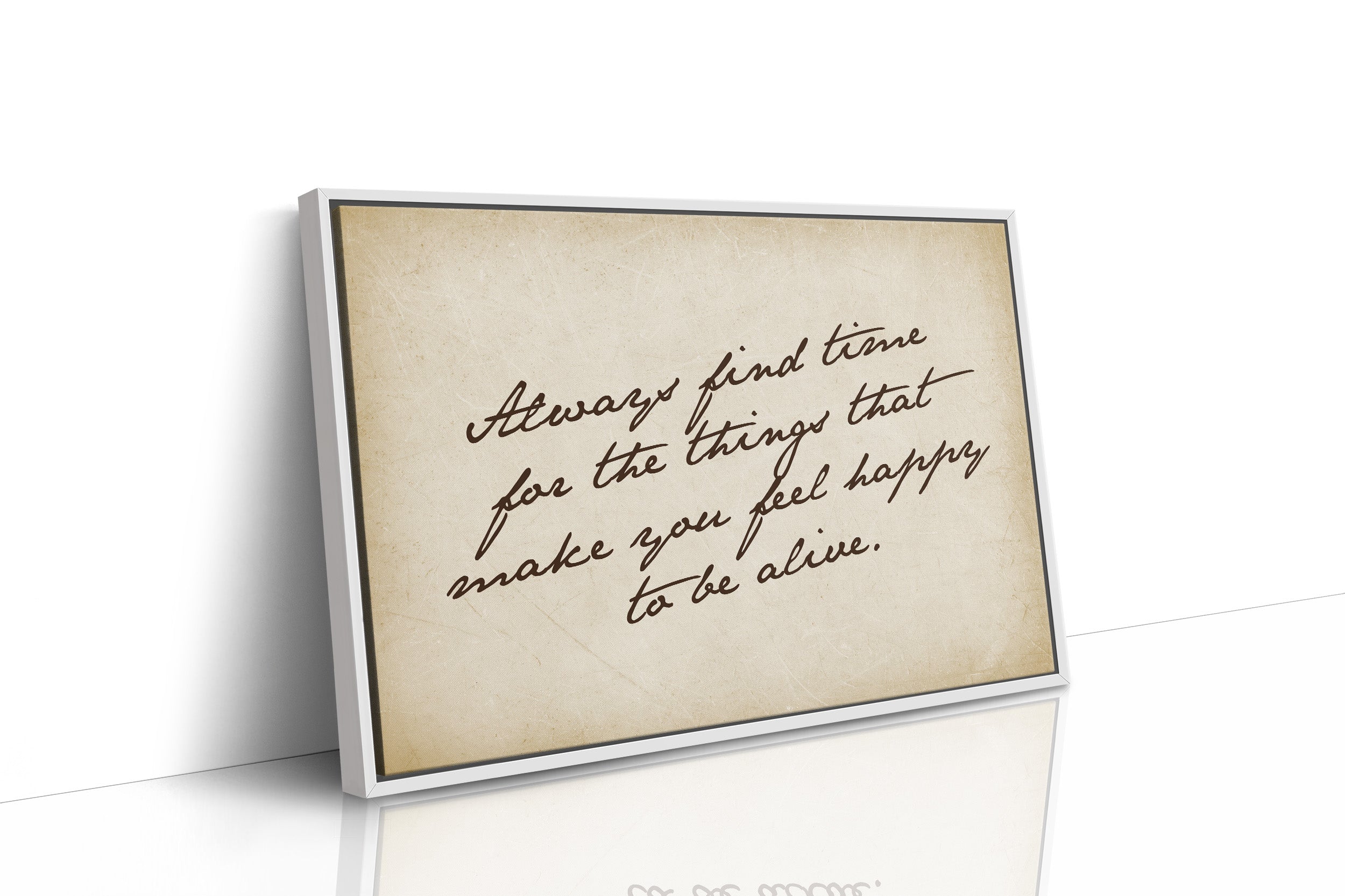 Handwritten Reminder to Live