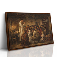 Humble Prayers in Rustic Sanctuary