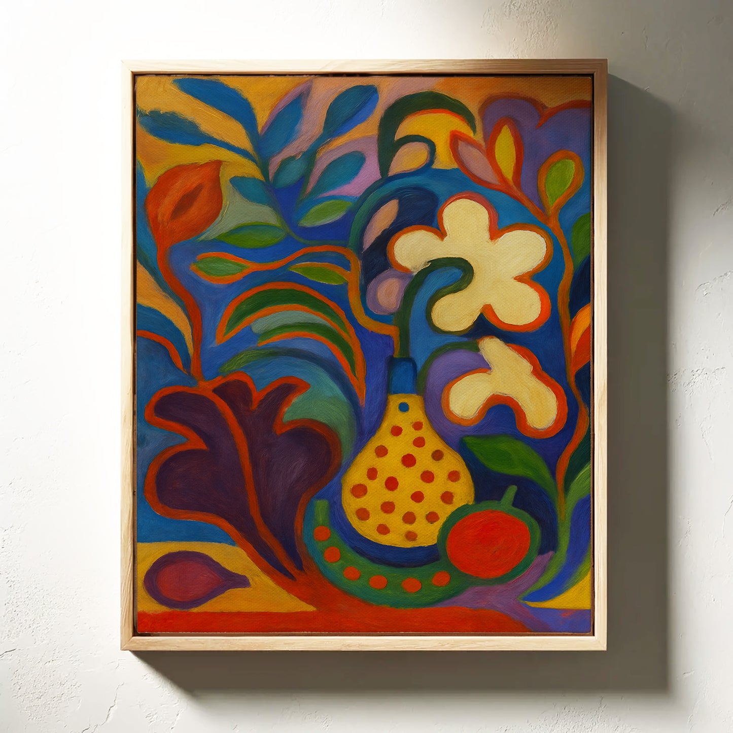 Tropical Garden Sings In Blue