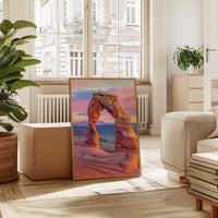 Delicate Arch at Dusk in Painted Sky