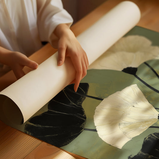 Ivory Petals Dance In Jade