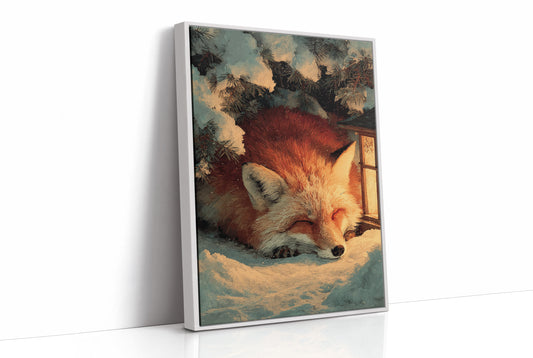 Curled Up in Winter's Glow