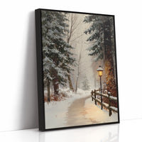 Lantern's Promise on Winter's Path
