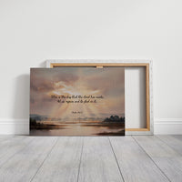 Scripture Glows Over Tranquil Waters