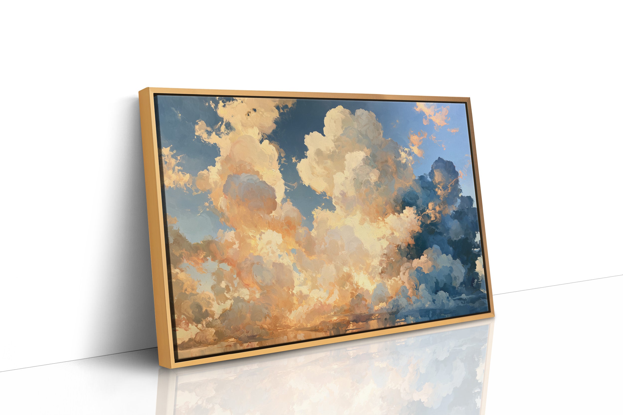 Golden Clouds Over Still Water